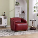 360-Degree Swivel Barrel Accent Chair with Armrests