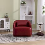360-Degree Swivel Barrel Accent Chair with Armrests