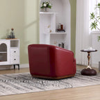 360-Degree Swivel Barrel Accent Chair with Armrests