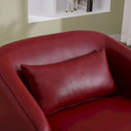 360-Degree Swivel Barrel Accent Chair with Armrests
