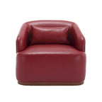 360-Degree Swivel Barrel Accent Chair with Armrests