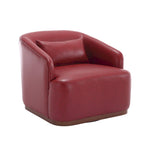 360-Degree Swivel Barrel Accent Chair with Armrests