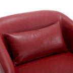 360-Degree Swivel Barrel Accent Chair with Armrests