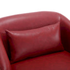 360-Degree Swivel Barrel Accent Chair with Armrests