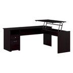 72-Inch 3-Position L-Shaped Sit-to-Stand Desk