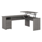 72-Inch 3-Position L-Shaped Sit-to-Stand Desk