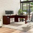 72-Inch 3-Position L-Shaped Sit-to-Stand Desk