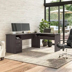 72-Inch 3-Position L-Shaped Sit-to-Stand Desk
