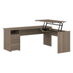 72-Inch 3-Position L-Shaped Sit-to-Stand Desk