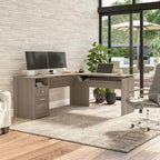 72-Inch 3-Position L-Shaped Sit-to-Stand Desk