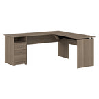 72-Inch 3-Position L-Shaped Sit-to-Stand Desk