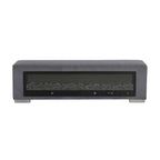 Upholstered Bench with Fireplace Simulator and Bluetooth Audio