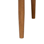 Boucle Dining Chair - Modern Upholstered Armchair with Wood Legs