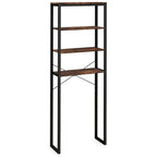4-Tier Over-the-Toilet Storage Rack - Freestanding Bathroom Organizer