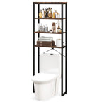 4-Tier Over-the-Toilet Storage Rack - Freestanding Bathroom Organizer