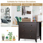 3-Drawer Dresser Chest of Drawers Bedside Table