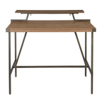 Industrial Counter-Height Desk with Removable Shelf