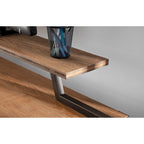 Industrial Counter-Height Desk with Removable Shelf