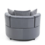 Classic Velvet Barrel Accent Chair for Living Room