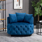 Classic Velvet Barrel Accent Chair for Living Room