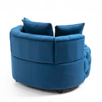 Classic Velvet Barrel Accent Chair for Living Room