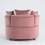 Classic Velvet Barrel Accent Chair for Living Room