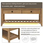 Storage Bench Multipurpose Entryway Bench Shoe Rack with Seat