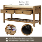 Storage Bench Multipurpose Entryway Bench Shoe Rack with Seat