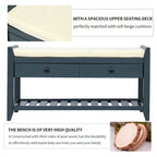 Storage Bench Multipurpose Entryway Bench Shoe Rack with Seat