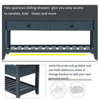 Storage Bench Multipurpose Entryway Bench Shoe Rack with Seat