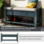Storage Bench Multipurpose Entryway Bench Shoe Rack with Seat