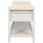 Storage Bench Multipurpose Entryway Bench Shoe Rack with Seat