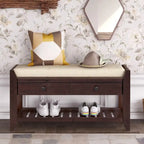 Storage Bench Multipurpose Entryway Bench Shoe Rack with Seat
