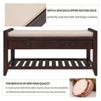 Storage Bench Multipurpose Entryway Bench Shoe Rack with Seat