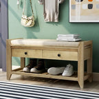 Storage Bench Multipurpose Entryway Bench Shoe Rack with Seat
