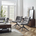 Armless Swivel Home Office Chair - Faux Leather