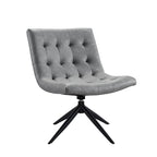 Armless Swivel Home Office Chair - Faux Leather