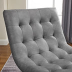 Armless Swivel Home Office Chair - Faux Leather