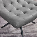 Armless Swivel Home Office Chair - Faux Leather