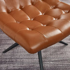 Armless Swivel Home Office Chair - Faux Leather