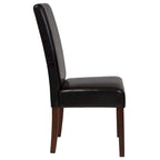 Tufted Parsons Chair with Side Panel Detail