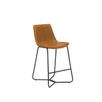 Vintage Slope Faux Leather 26-Inch Counter Bar Stool, Set of 2