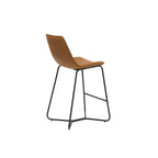 Vintage Slope Faux Leather 26-Inch Counter Bar Stool, Set of 2