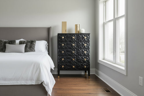 Bea Five Drawer Geo Dresser Chest