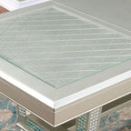 84-Inch Expandable Dining Table with Leaf - High Gloss Finish
