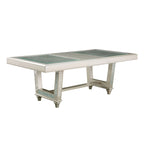 84-Inch Expandable Dining Table with Leaf - High Gloss Finish