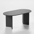 Nordic Style Solid Wood Oval Dining Table - Perfect for 6 People Gatherings 67 - 67*34*30