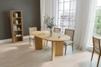 Nordic Style Solid Wood Oval Dining Table - Perfect for 6 People Gatherings 67 - 67*34*30