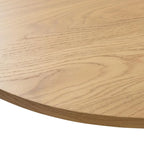 Nordic Style Solid Wood Oval Dining Table - Perfect for 6 People Gatherings 67 - 67*34*30