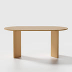 Nordic Style Solid Wood Oval Dining Table - Perfect for 6 People Gatherings 67 - 67*34*30